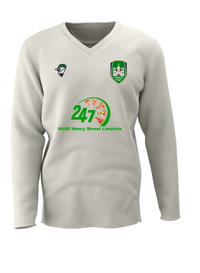 Long Sleeve White Jumper - Limerick CC