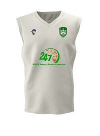 Short sleeve White Slipover - Limerick CC