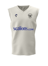 Short sleeve White Slipover - Woodford CC